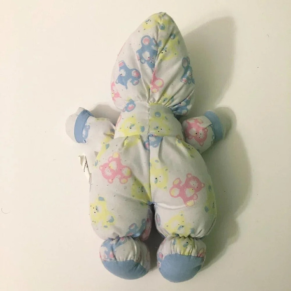 Vintage Baby Doll Plush Rubber Face 11 Inch Tall Puffalump Style Doll - Picture 7 of 16